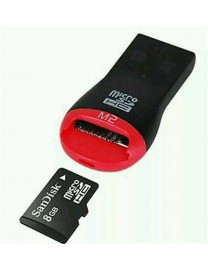 Micro lecteur de carte micro SD avec prise USB