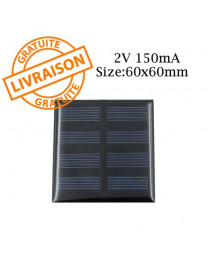 Cellule photovoltaique 2V 150Ma 60mm x 60mm